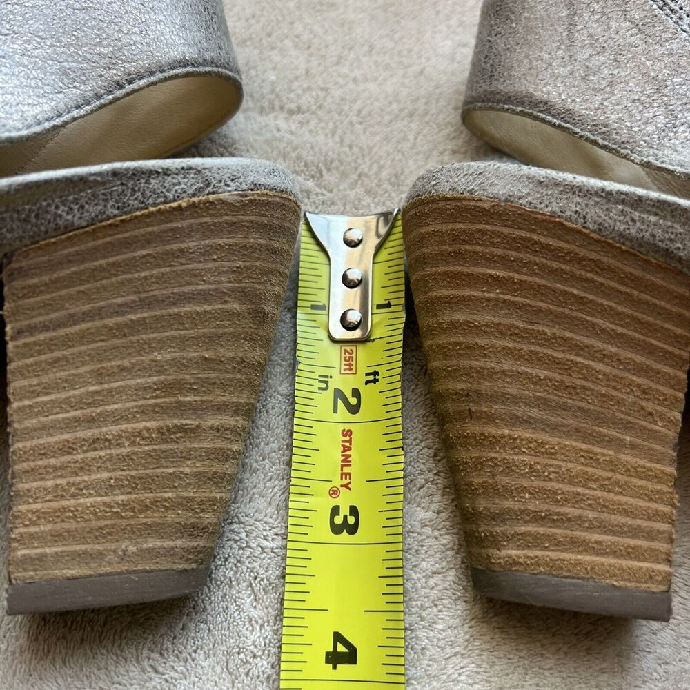 Paul Green  Cayanne Brushed Metallic Smoke Silver Leather Sandals UK 4 US 6.5 - Picture 9 of 16